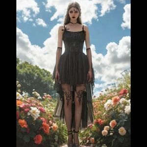 Gothic Dolls Kill Lunar Enchantment Dress Hot Topic Killstar Widow Sourpuss